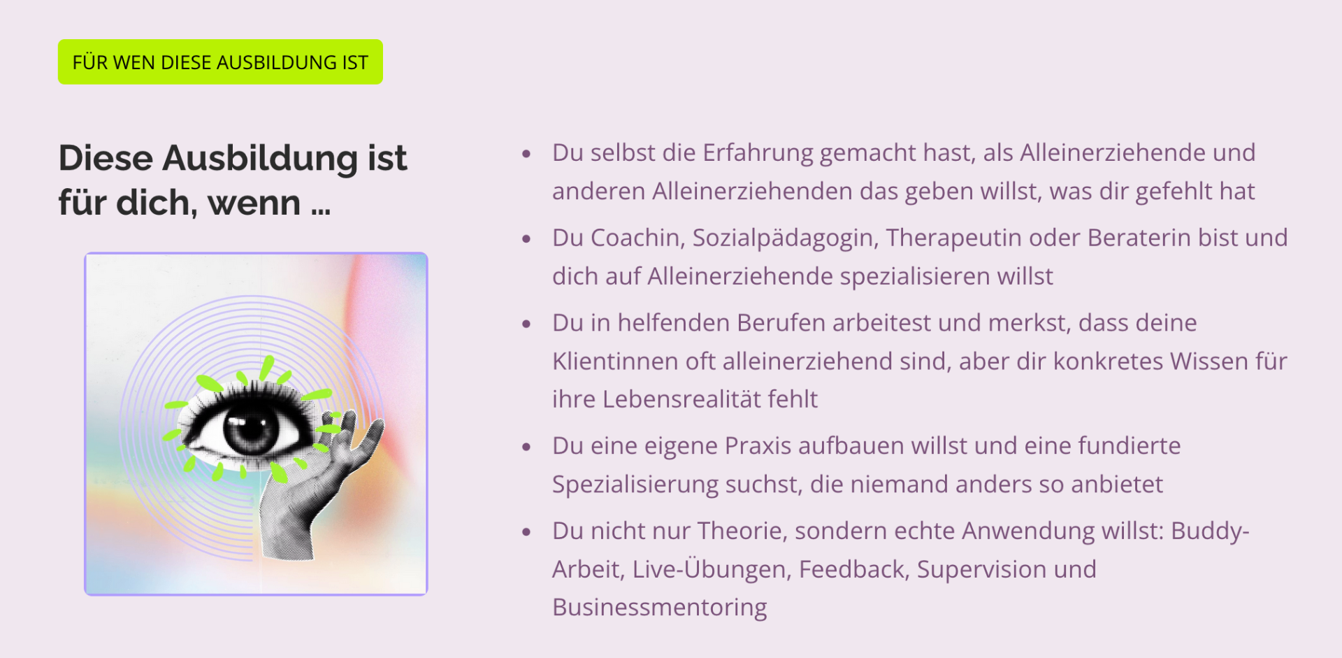 Diese Ausbildung ist für dich